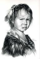 Drawing of Lakota Child